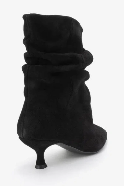 Forever & Always Shoes Balei Leather Pointed Toe Boot In Black
