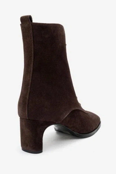 Forever & Always Shoes Sudy Leather Lace Up Boot In Brown