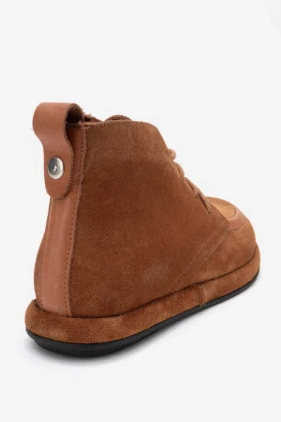 Forever & Always Shoes Martas Leather Zip Boot In Brown