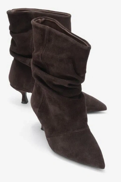 Forever & Always Shoes Balei Leather Pointed Toe Boot In Brown
