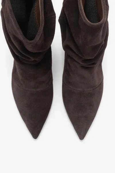 Forever & Always Shoes Balei Leather Pointed Toe Boot In Brown