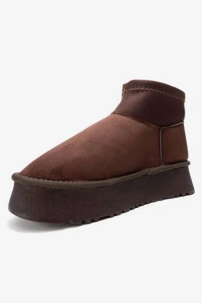 Prologue Shoes Ovar Platform Boot In Brown