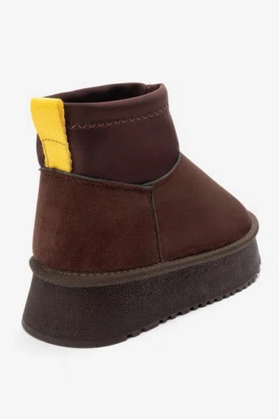 Prologue Shoes Ovar Platform Boot In Brown