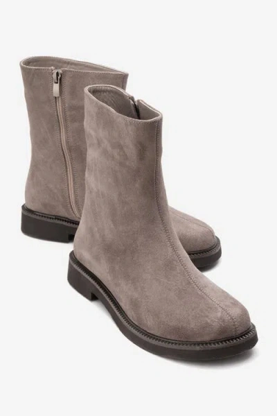 Forever & Always Shoes Lucano Leather Ankle Boot In Brown