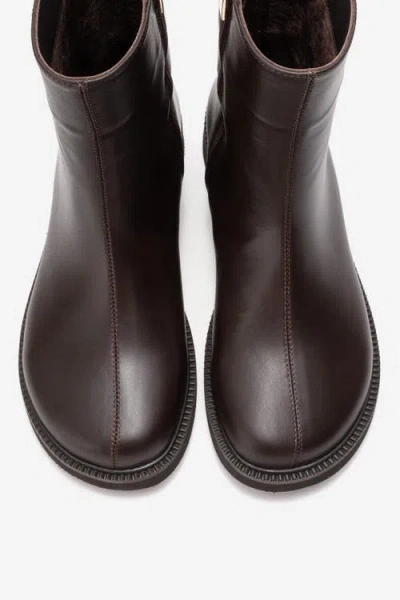 Forever & Always Shoes Lucano Leather Ankle Boot In Brown