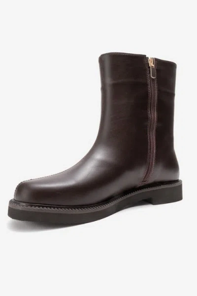 Forever & Always Shoes Lucano Leather Ankle Boot In Brown