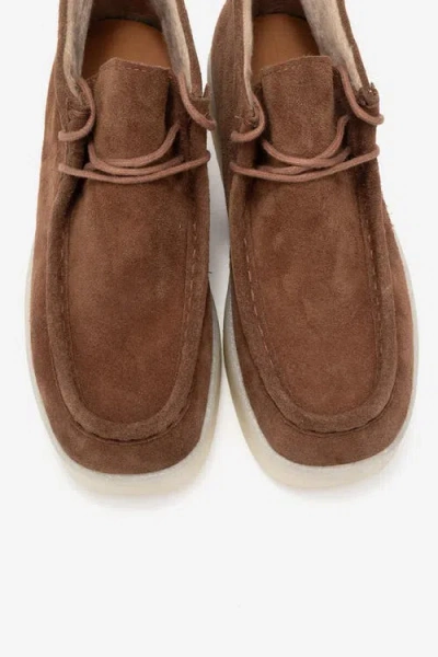 Forever & Always Shoes Melia Leather Platform Boot In Brown