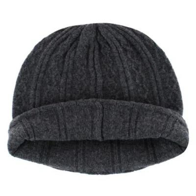 Trafalgar The Windsor Merino Wool Cable Knit Beanie In Gray