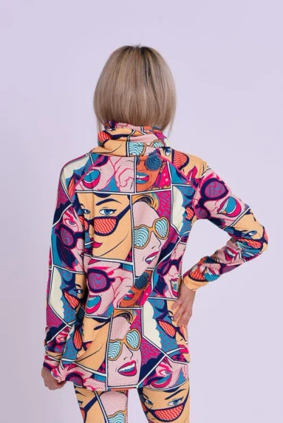 Oosc High Neck Baselayer Top In Multi