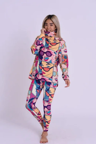 Oosc High Neck Baselayer Top In Multi