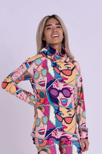 Oosc High Neck Baselayer Top In Multi