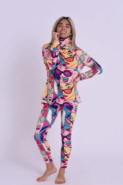 Oosc High Neck Baselayer Top In Multi