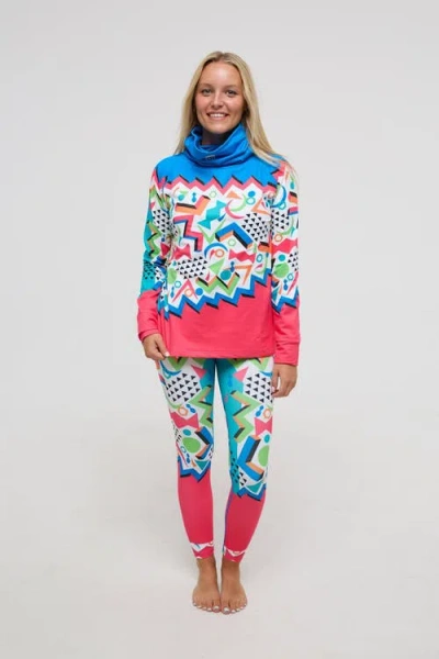 Oosc High Neck Baselayer Top In Multi