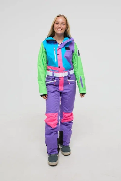 Oosc Powder Hound Ski Suit In Purple