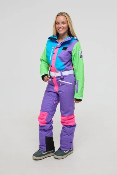 Oosc Powder Hound Ski Suit In Purple