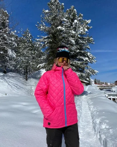 Oosc Glacier Thermolite® Insulated Jacket In Pink