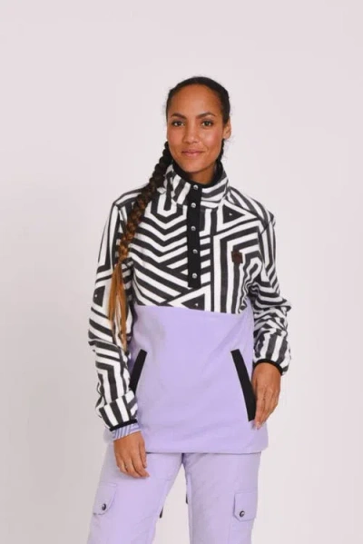 Oosc Fall Line Fleece Purple In Multi