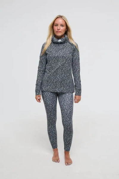 Oosc High Neck Baselayer Top In Gray