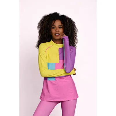 Oosc High Neck Baselayer Top So Fetch In Multi
