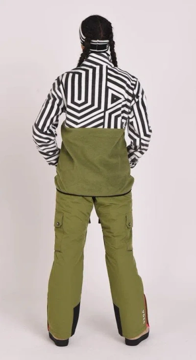 Oosc Fall Line Fleece Khaki In Multi