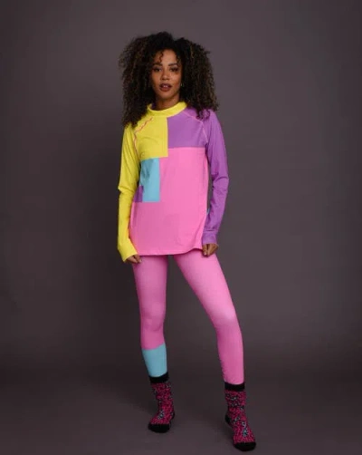 Oosc High Neck Baselayer Top So Fetch In Multi
