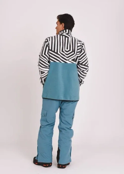 Oosc Fall Line Fleece Teal In Multi