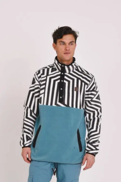 Oosc Fall Line Fleece Teal In Multi