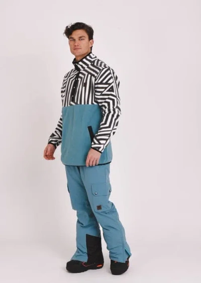 Oosc Fall Line Fleece Teal In Multi