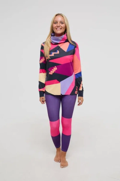 Oosc High Neck Baselayer Top Hotstepper In Multi