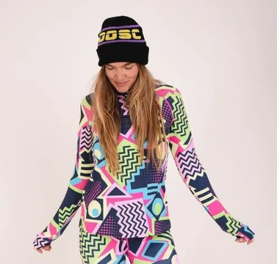 Oosc Saved By The Bell Womens Baselayer Top In Multi