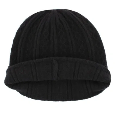 Trafalgar The Windsor Merino Wool Cable Knit Beanie In Black