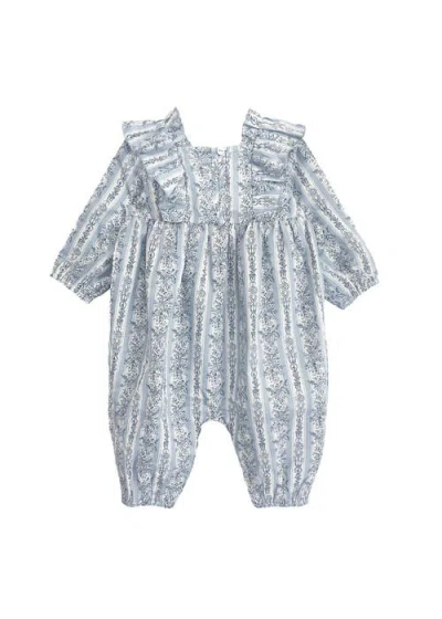 Mabel + Honey Georgina Romper In Blue