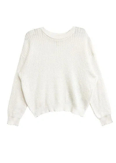 Mabel + Honey Bow-tastic Sweater In White