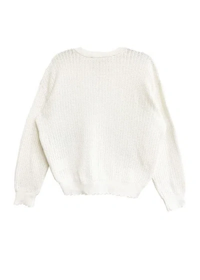 Mabel + Honey Bow-tastic Sweater In White