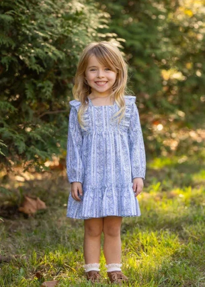 Mabel + Honey Georgina Dress In Blue