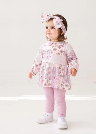 Mabel + Honey Liliana Two Piece Set In Purple