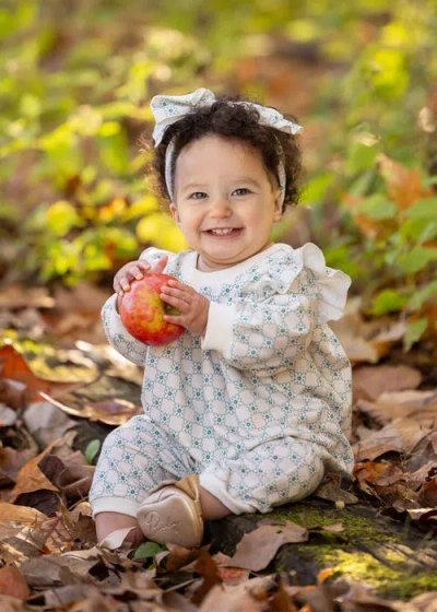 Mabel + Honey Lillian Romper In Gray