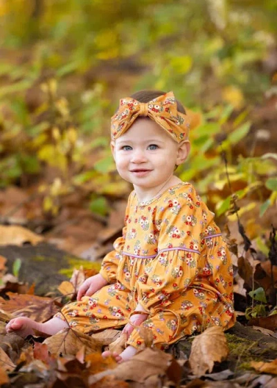 Mabel + Honey Olivia Romper In Brown