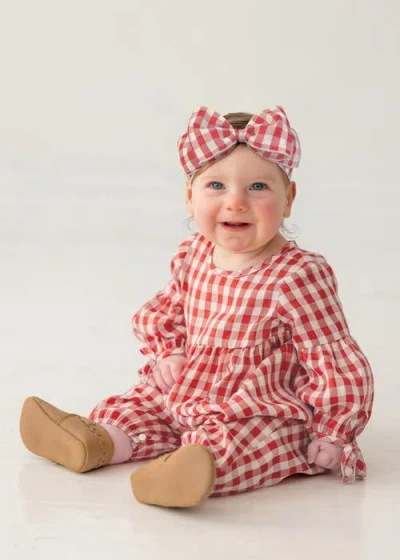 Mabel + Honey Tis' The Season Romper In Red