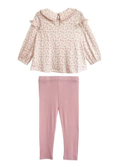 Mabel + Honey Primrose Two Piece Set In Pink