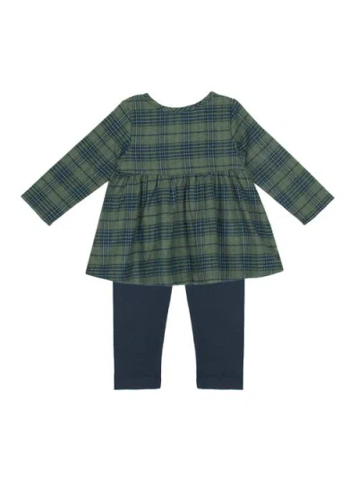 Mabel + Honey Cozy Creatures Two Piece Set In Green