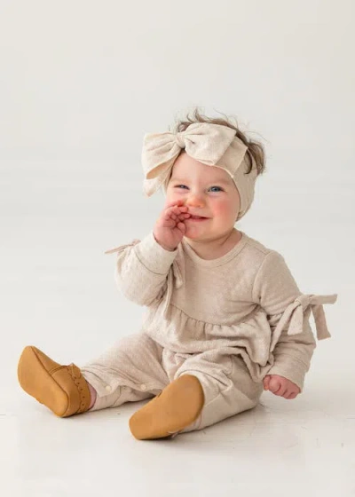Mabel + Honey Cinnamon Sugar Romper In Brown