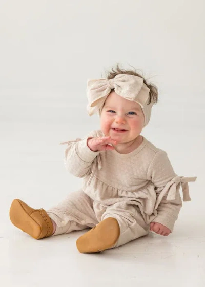 Mabel + Honey Cinnamon Sugar Romper In Brown