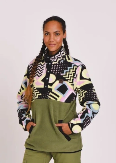 Oosc Saved By The Bell Fleece Khaki In Green