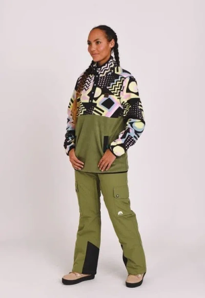 Oosc Saved By The Bell Fleece Khaki In Green