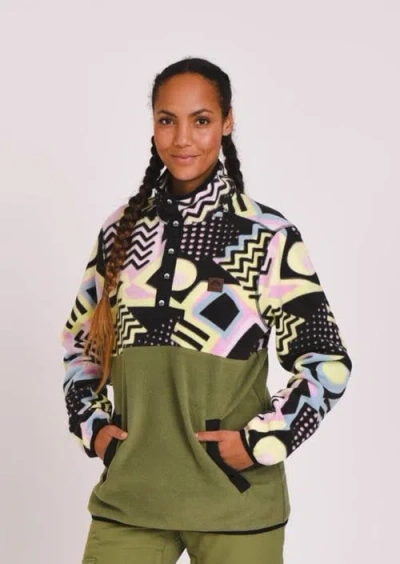 Oosc Saved By The Bell Fleece Khaki In Green