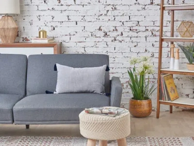 Carol & Frank Bree Vertical Stripe Tasseled Cotton Accent Pillow In Blue