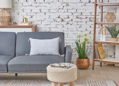 Carol & Frank Bree Vertical Stripe Tasseled Cotton Accent Pillow In Gray