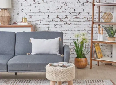 Carol & Frank Bree Vertical Stripe Tasseled Cotton Accent Pillow In Brown