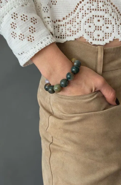 Joiana Jewelry Mello Stone Bracelet In Green
